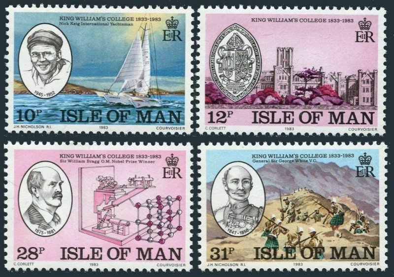 Isle of Man 246-249,MNH.Michel 242-245. King William's College-150.1983.