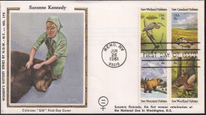 Colorano Silk (N.O.W. version) FDC for the 1981 Wildlife Habitats Issue - B/4