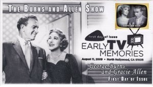 AO-4414p-2, 2009, Early TV Memories, FDC, Add-on Cachet, Pictorial Postmark, The