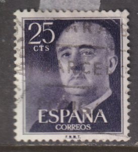 Spain 818 General Francisco Franco 1954