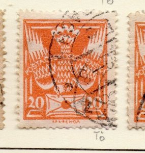 Czechoslovakia 1920 Early Issue Fine Used 20h. NW-147923