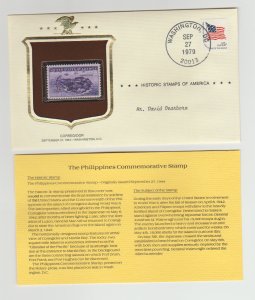 925 Corregidor Philippines WWII w/ Historic Stamps America Commemorative Cover