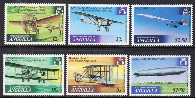 Anguilla 355-360 Airplanes MNH VF