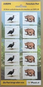 Austria 2006 Rare animals Bird and bear sheetlet MNH