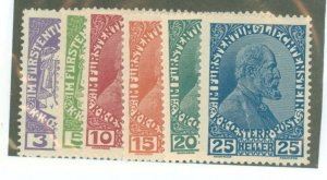 Liechtenstein #4-9 Mint (NH) Single (Complete Set)