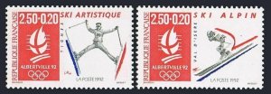 France B636-B637,MNH.Michel 2846-2847.Olympics Albertville-1992.Acrobatic skiing