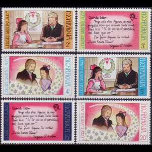 NICARAGUA 1973 - Scott# 912-7 Christmas Set of 6 NH