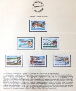 World Aviation Lindner Album Stamps Covers Sheets MNH Used 55 Pages.(GM1750)