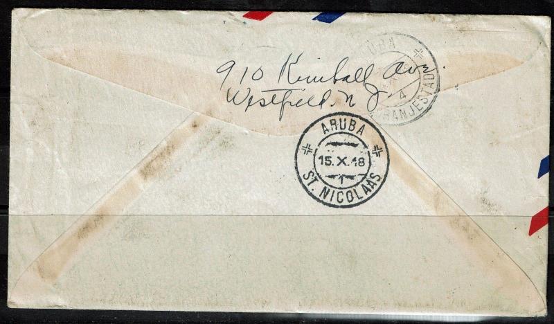 US 1948, Airmail Cover to Aruba - Lot 091317