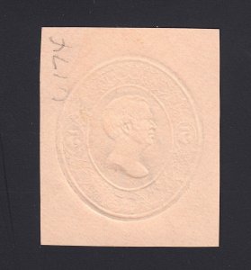 Scott #U174 5c Mint Cut Square, Cat $95.00