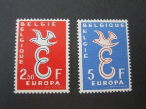 Belgium 1958 Sc 527-8 set MNH