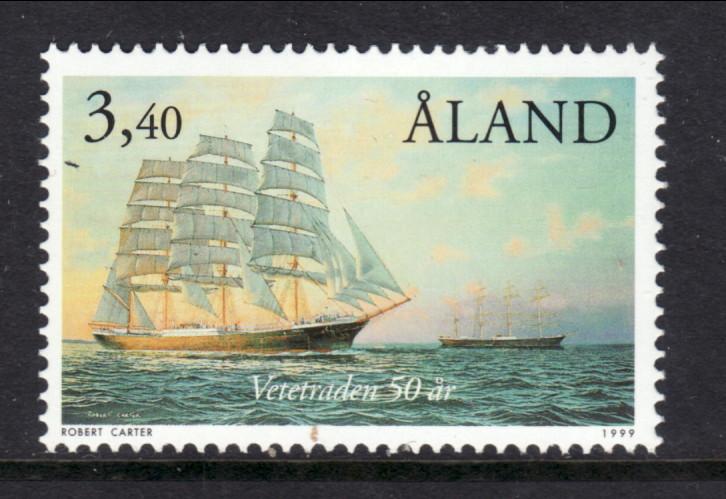 Aland 156 Sailing Ship MNH VF