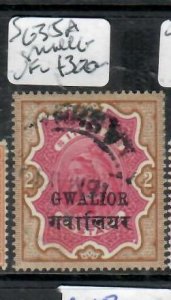 INDIA GWALIOR  QV  2R    SG 35A  SMALL G  VFU        P0515B  H