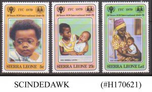 SIERRA LEONE - 1979 INTERNATIONAL YEAR OF THE CHILD - 3V MNH