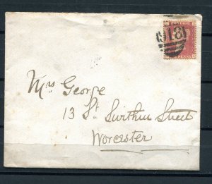 Great Britain 1875  Cover  Worcester One penny red 9540