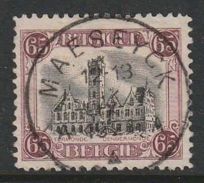 1920 Belgium - Sc 139 - used VF - Town Hall of Termonde