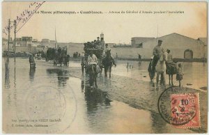 45013 - French MAROC Morocco - POSTAL HISTORY - POSTCARD: CASABLANCA to ITALY