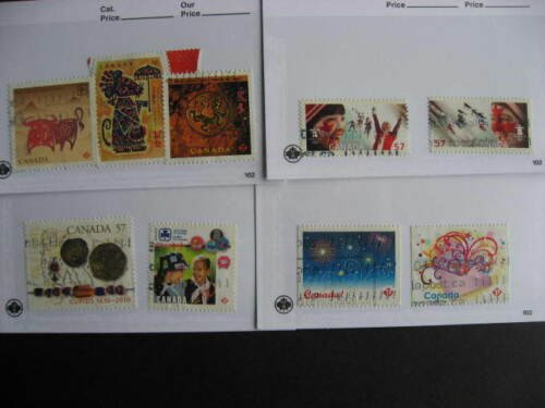 Canada wee sales cards collection of 2008-10 U issues 