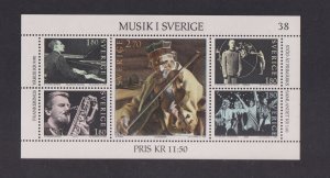 Sweden  #1473  MNH  1984 sheet Swedish music