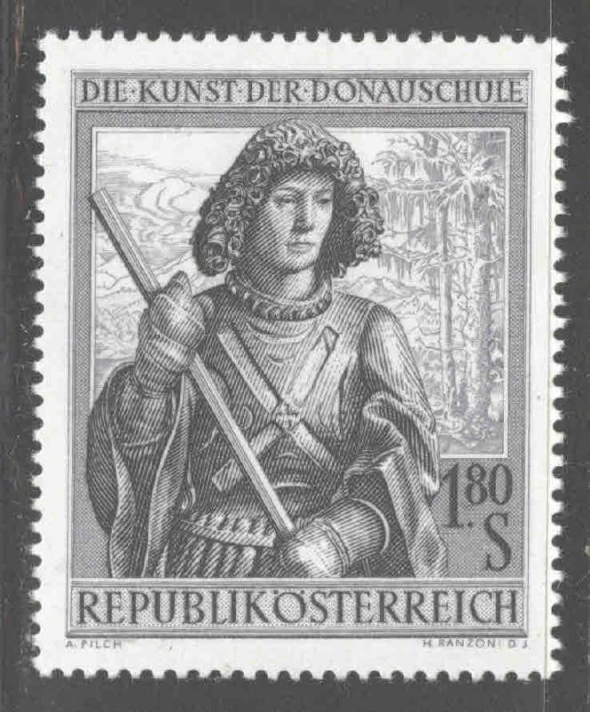 Austria Scott 744 MNH** 1962 St. George sculpture stamp