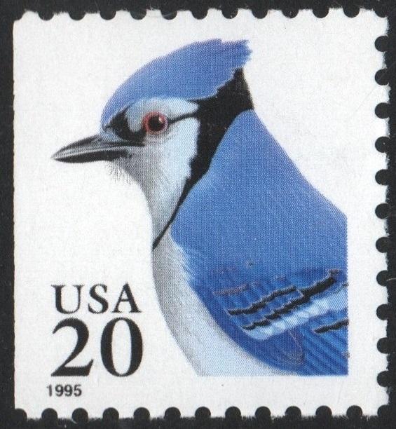 SC#2483 20¢ Blue Jay Booklet Single (1995) MNH