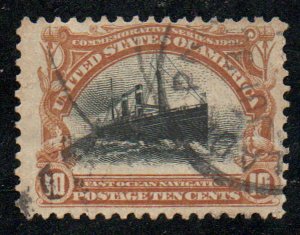 US #299 VF faintly canceled,  10c Pan American,  very fresh, excellent eye ap...