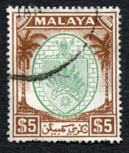 Negri Sembilan SG62 1949 Five Dollars Cat 120 Pounds