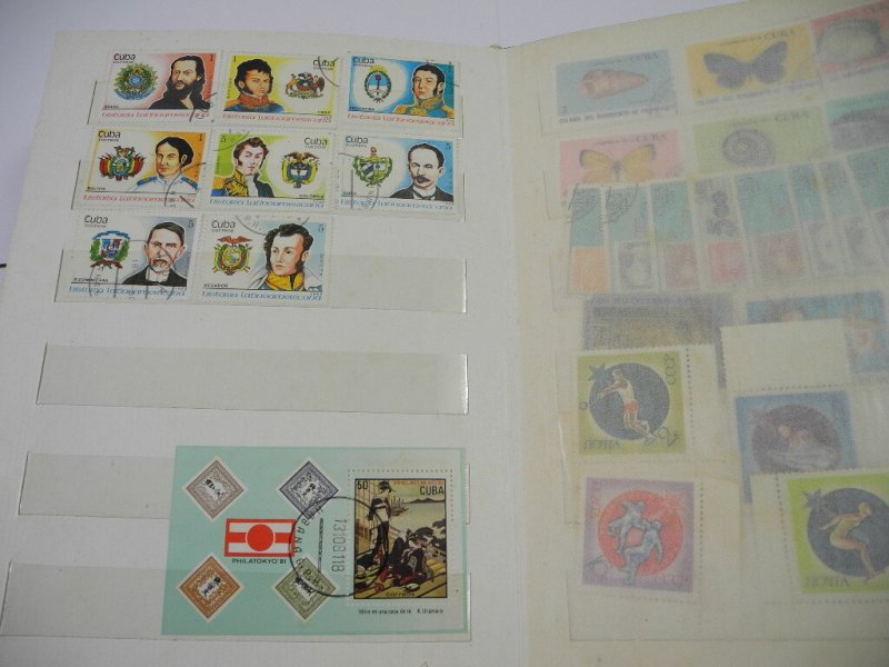 CUBA, accumulation of Stamps in a stock book