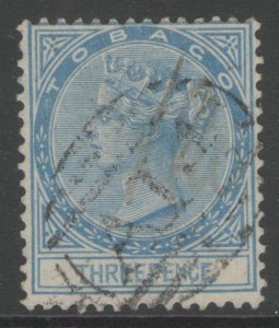 TOBAGO SG2 1879 3d BLUE USED