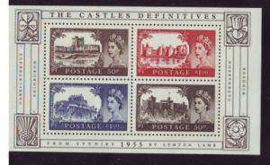 Great Britain Sc 2278 2005 Castle High Values stamp sheet mint NH