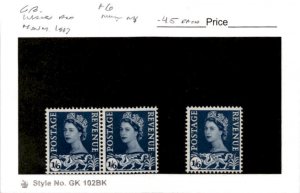 Great Britain, Postage Stamp, #6 Pair & Single Mint NH, 1967 Regional Wales (AB)