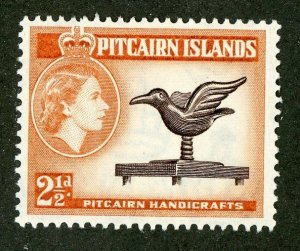 6018 BCX Pitcairn 1957 scott# 23 mvlh* (offers welcome)