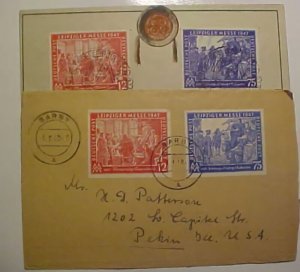 GERMANY 1947-48 2 COVERS 75P 1 IS FD CARD