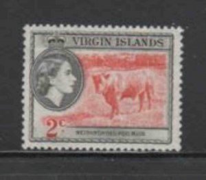 VIRGIN ISLANDS #117 1956 2c QEII MINT VF NH O.G