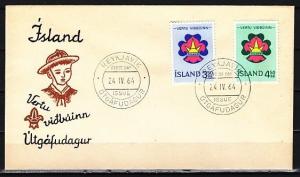 Iceland, Scott cat. 360-361. Boy & Girl Scouts issue on a First day cover. ^