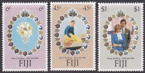 Fiji Sc #442-444 MNH Royal Wedding