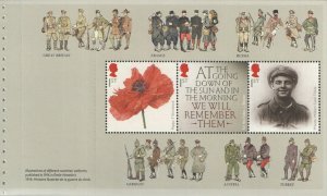 GB 2014 The Great War 1914 Booklet DY11 - (Pane 1-2) 2 panes