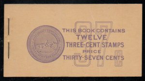USA #807a BK102 37c, VF NH, complete book, Very Nice! 