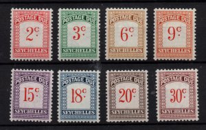 Seychelles 1951 Postage Due LHM set D1-D8 WS36938