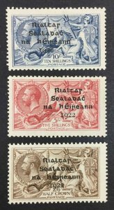 MOMEN: IRELAND SG#17-20 1922 DOLLARD RIALTAS SEAHORSE MINT OG LH £300 LOT #62520