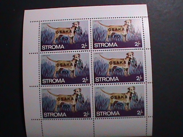 ​STROMA 1970 -EXPO'70 OSAKA-JAPAN-LOVELY BEAUTIFUL DOG MNH SHEET VERY FINE