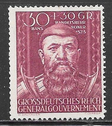 Poland NB38: 30+30 g Hans Boner (1462-1523), unused, NG, F-VF
