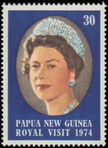 Papua New Guinea #397-398, Complete Set(2), 1974, Royalty, Never Hinged