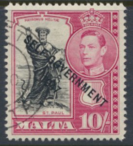 Malta SG 248  SC# 222  Self Government OPT  1948 CTO   see details / scans   ...