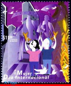 2774 MEXICO 2012 WOMEN'S DAY, PLANES, BIRDS, WOMAN'S DAY, MNH