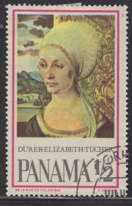 Hinged Stamp, Panama 466 Elizabeth Tucher by Durer 1966