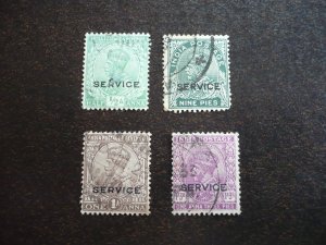 Stamps - India - Scott# O93-O96 - Used Set of 4 Stamps