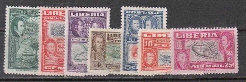 Liberia SC# 332-7, C68  1952 People MNH