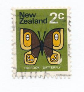 New Zealand 1970 Scott 440 used - 2c, Butterfly