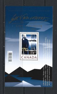 CANADA - 2007 CAPTAIN GEORGE VANCOUVER SOUVENIR SHEET - SCOTT 2219a - MNH